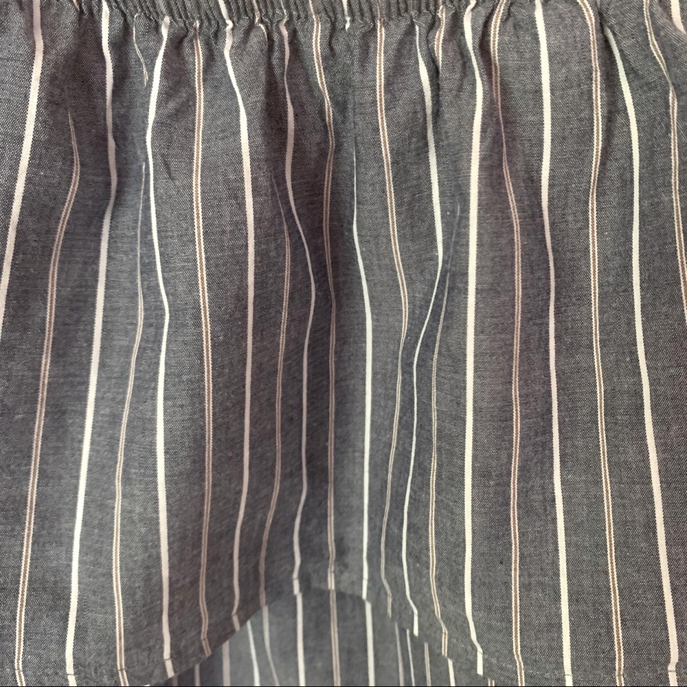 SOCIALITE Nordstrom Striped Off-The-Shoulder Mini Dress Coverup Loose Fit Small - Picture 11 of 14